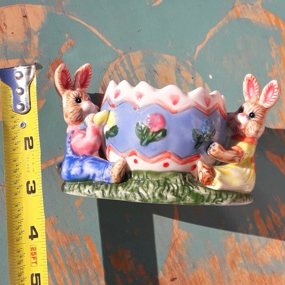 Vintage Ceramic Bunny Rabbit Figurine Easter Gift - Picture 4 of 7